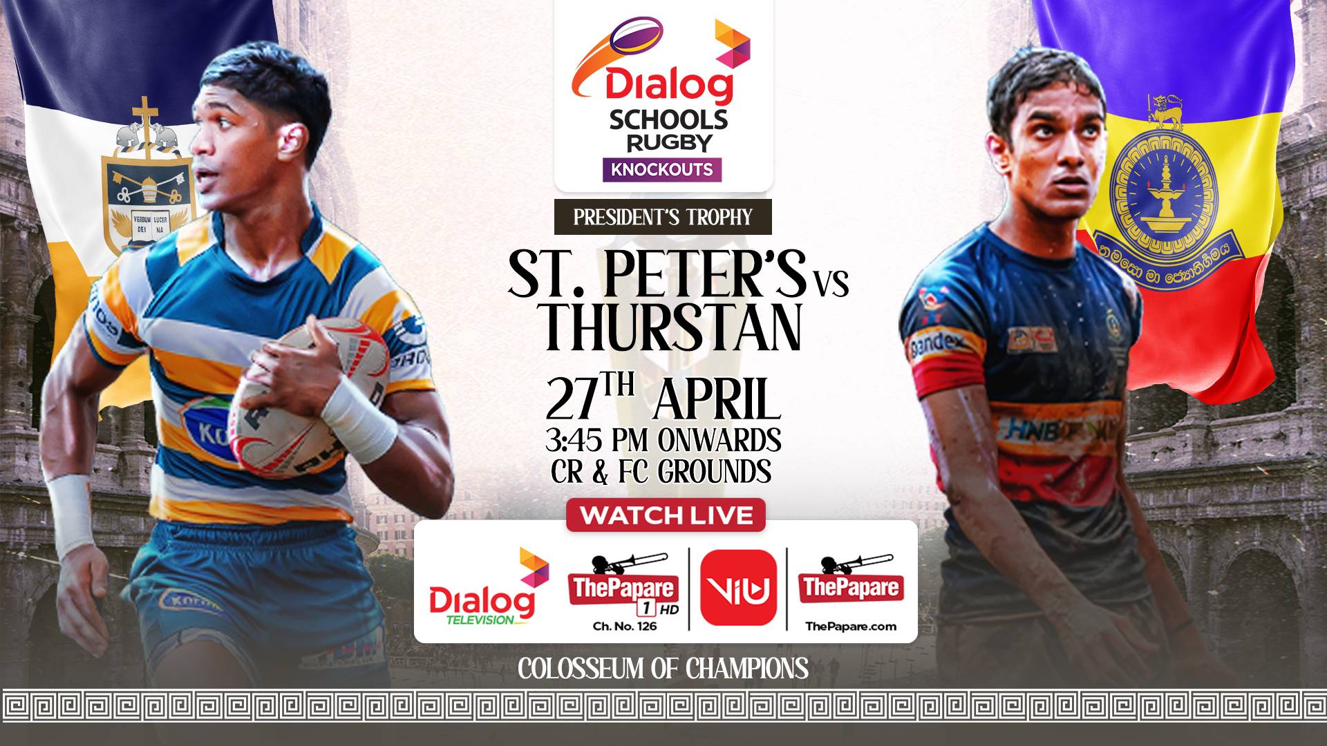 St Peters Rugny REPLAY – St. Peter's vs Thurstan - Dialog Schools Rugby Knockouts 2025 ...