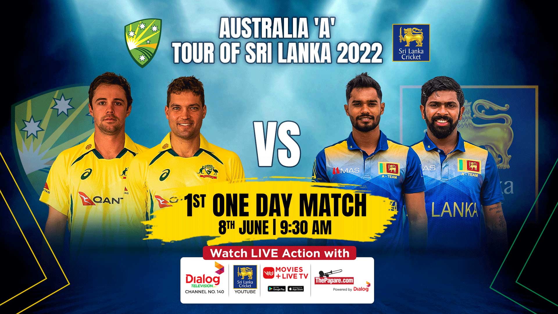 REPLAY - Australia A tour of Sri Lanka 2022