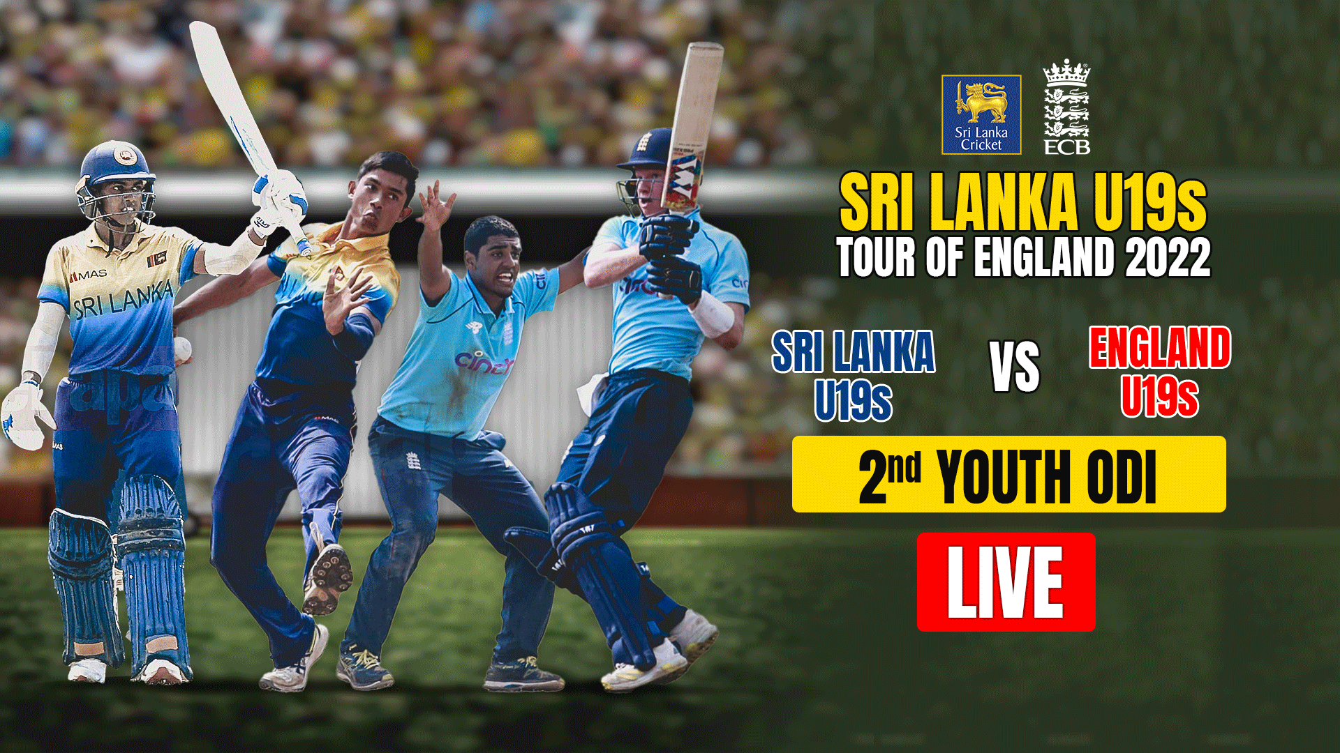 REPLAY - Sri Lanka U19 tour of England 2022