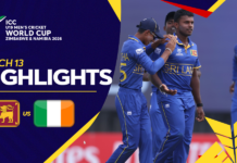 HIGHLIGHTS – Sri Lanka vs Ireland – ICC U19 Men’s Cricket World Cup 2026 – Match 13