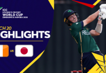 HIGHLIGHTS – Ireland vs Japan – ICC U19 Men’s Cricket World Cup 2026 – Match 20