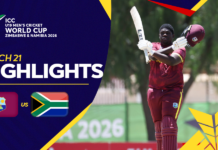 HIGHLIGHTS – West Indies vs South Africa – ICC U19 Men’s Cricket World Cup 2026 – Match 21