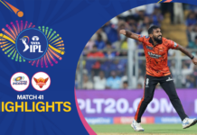 WATCH – HIGHLIGHTS – Mumbai Indians vs Sunrisers Hyderabad | IPL 2026 – Match 41
