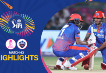 WATCH – HIGHLIGHTS – Rajasthan Royals vs Delhi Capitals | IPL 2026 – Match 43