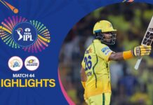 WATCH – Chennai Super Kings vs Mumbai Indians | IPL 2026 – Match 44 Chennai Super Kings vs Mumbai Indians