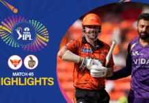 WATCH – HIGHLIGHTS – Sunrisers Hyderabad vs Kolkata Knight Riders | IPL 2026 – Match 45