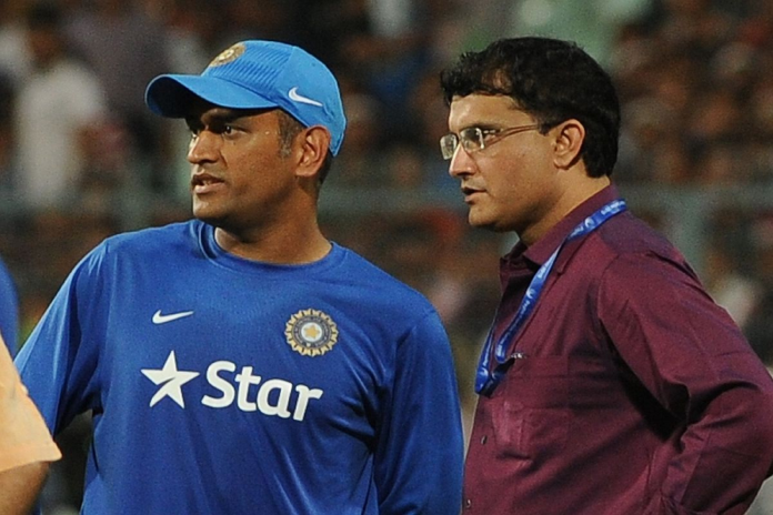 MS Dhoni and Sourav Ganguly