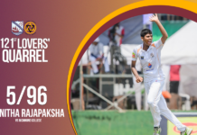 WATCH – Manitha Rajapaksha 5/96 vs Richmond College | 121st Lovers’ Quarrel