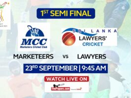 Marketeers Cricket Club vs Sri Lanka Lawyers Cricket Club