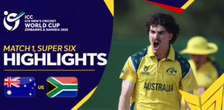 HIGHLIGHTS – Australia vs South Africa – ICC U19 Men’s Cricket World Cup 2026 – Match 1, Super Six