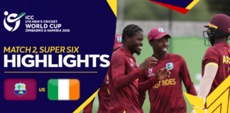 HIGHLIGHTS – West Indies vs Ireland – ICC U19 Men’s Cricket World Cup 2026 – Match 2, Super Six