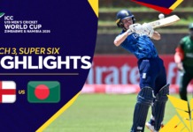 HIGHLIGHTS – England vs Bangladesh – ICC U19 Men’s Cricket World Cup 2026 – Match 3, Super Six