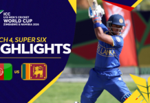 HIGHLIGHTS – Afghanistan vs Sri Lanka – ICC U19 Men’s Cricket World Cup 2026 – Match 4, Super Six