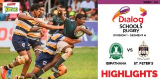 HIGHLIGHTS - Isipathana College vs St. Peter's College