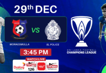 LIVE – Moragasmulla SC vs SL Police SC – Champions League 2025/26 Moragasmulla SC vs SL Police SC