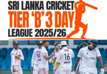 SLC Tier ‘B’ 3-Day League 2025/26 set to commence tomorrow Schedule SLC Tier ‘B’ 3-Day League Schedule