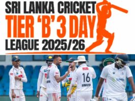 SLC Tier ‘B’ 3-Day League 2025/26 set to commence tomorrow Schedule SLC Tier ‘B’ 3-Day League Schedule