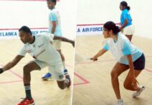 Ravindu Laksiri wins 13th, while Chanithma Sinaly defends national squash titles squash
