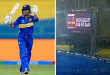Nilakshi’s heroics in vain as rain has the final say
