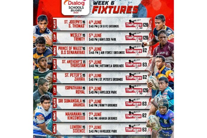 Dialog Schools Rugby League - Week 06 Dialog Schools Rugby League - Week 06