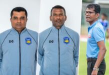 Sri Lanka U20 coaching staff; Devasagayam Head Coach Sri Lanka U20 coaching staff for SAFF U20 Championship 2022; Devasagayam Head Coach