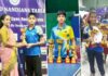 අමාෂ් සහ හෙසන්සා දක්ෂතම ශූරතා දිනා ගනී Southern Province Ranking Table Tennis Tournament 2025