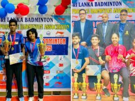 ශෙනුක් සහ රෂ්මි නැඟෙනහිර පළාත් බැඩ්මින්ටන් ශූරතා දිනති