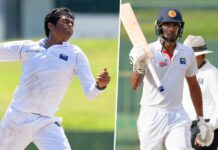 Ramesh Mendis hit century; Jeffrey Vandersay claims six-fer