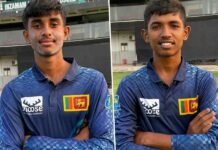 මෙතුක සහ සඳරු ගේ දක්ෂතා 17න් පහළ කණ්ඩායමට ජය ගෙනෙයි Sri Lanka U17 tour of Pakistan 2026