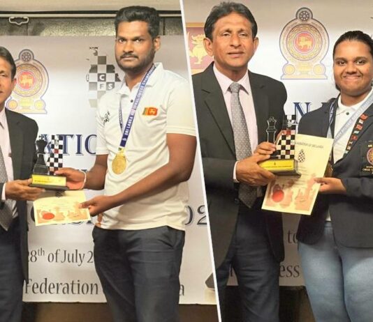 Dhanushka Bandara and Esandi Newansa crowned Sri Lanka National Chess Champions 2025 The Sri Lanka National Chess Championship 2025