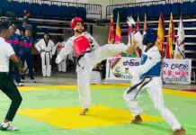 Wayamba Men and Western Women fighters Claim NSF Taekwondo Championships with commanding performances Ministry of Youth & Sports fb page