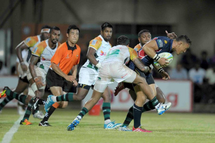 Sri Lanka v Philippine rugby match