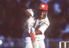 ක්රිකට් ක්රීඩාවේ වංශවත් කුමරා, ලාරා! 18 APR 1994: BRIAN LARA OF THE WEST INDIES CRICKET TEAM BATS AGAINST ENGLAND DURING THEIR FIFTH TEST IN ANTIGUA Mandatory Credit: Allsport UK/ALLSPORT