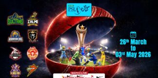 LIVE – Pakistan Super league 2026 Pakistan Super league 2026