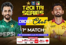 WATCH – Pakistan vs Zimbabwe – T20I Tri Series – Match 01 – Cricket Chat T20I Tri-Series
