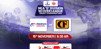 LIVE – Peoples Leasing vs Central Finance – MCA ‘D’ Division Cricket Tournament 2025/26 Peoples Leasing vs Central Finance