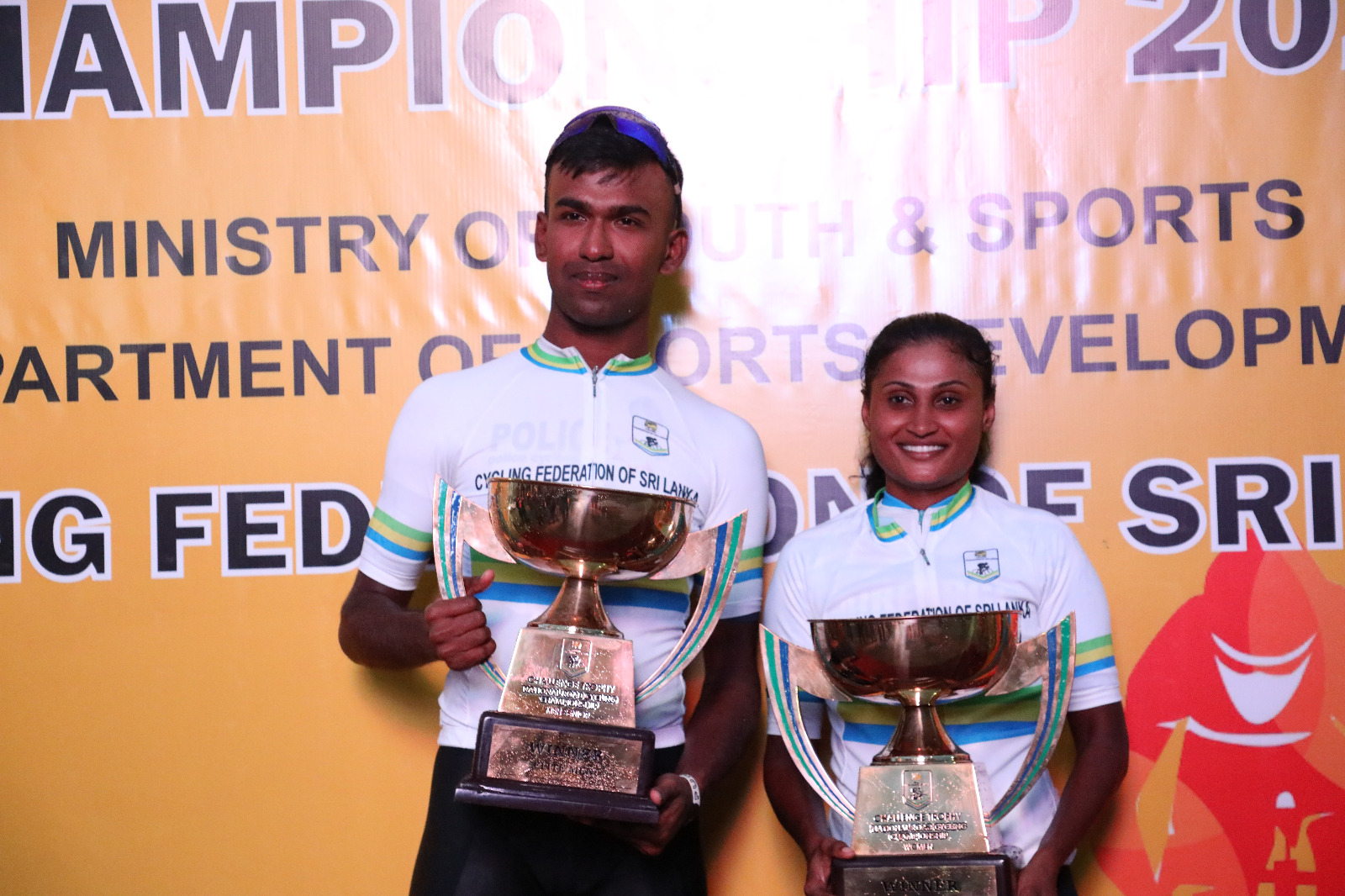 Chamoda and Dilrukshi winners at National Road Cycling Championship
