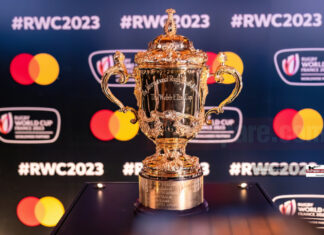 The Webb Ellis Rugby World Cup Trophy Arrival