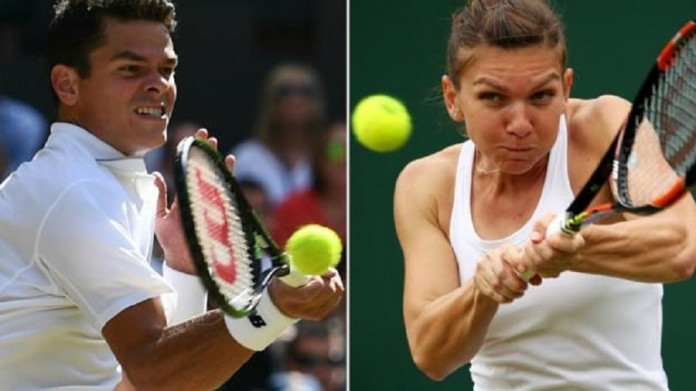 Simona Halep and Milos Raonic