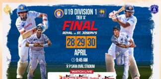 LIVE – Royal College vs St. Joseph’s College – Final – U19 Division 1 Tier ‘A’ Two Day Tournament 2025/26 Royal College vs S. Joseph's College - Final