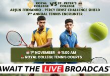 REPLAY – Royal College vs St. Peter’s College – 3rd Annual Tennis Encounter Royal College vs St. Peter's College
