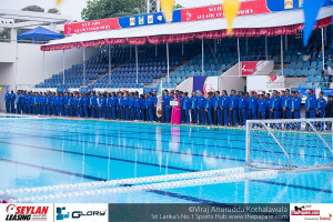 Team Sri Lanka at the opening ceremony