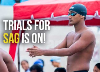 Swimming trials for SAG 2019