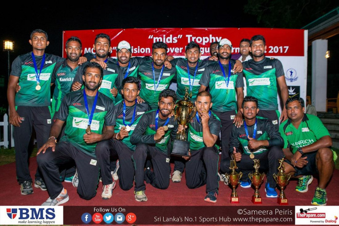 The victorious Kanrich Finance cricket team