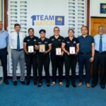 SLC felicitated the four Sri Lankan female match officials on the ICC panels