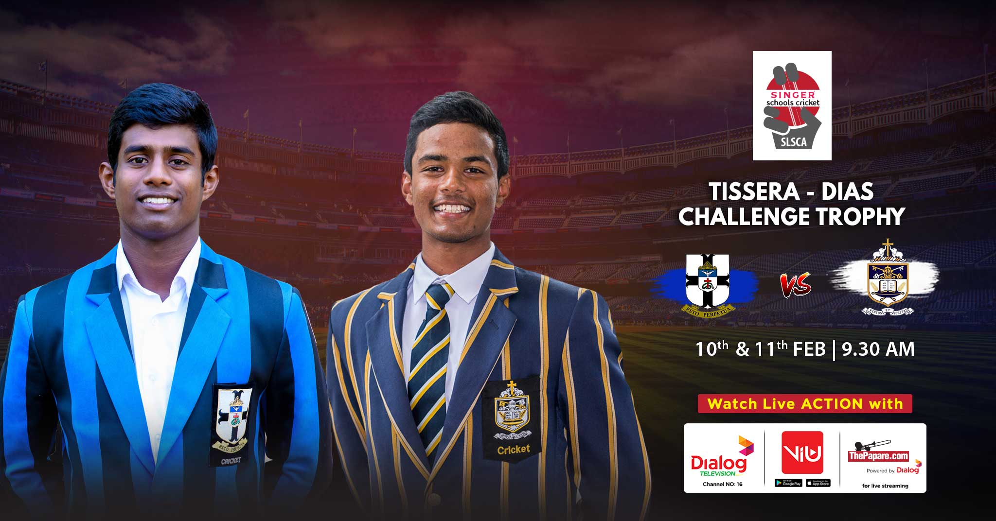 Replay - S. Thomas' College vs St. Peter's College - Singer U19 Cricket