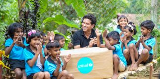 Sachin visited Sri Lanka as UNICEF Ambassador