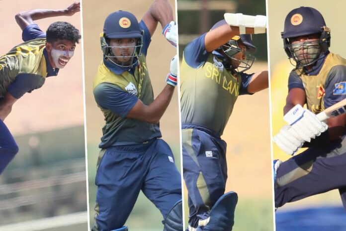 Sanketh, De Silva, Waduge, Kalupahana help Sri Lanka U19