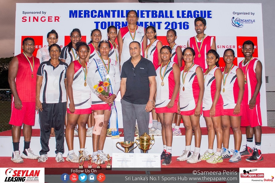 Seylan Bank - Overall Champions (Mercantile Netball League 2016)