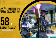 WATCH – Shaanal Gamage 58 (39) vs Mahanama College | 20th Limited Overs Encounter